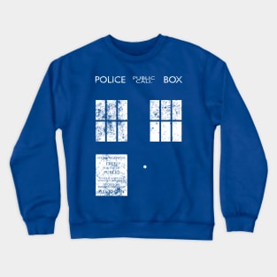 Dr Who TARDIS (distressed) Crewneck Sweatshirt